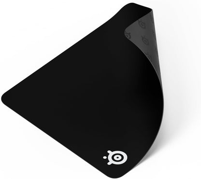 SteelSeries QcK Large Gaming Mousepad - Black - Non-Slip Silicone Rubber Base - Enhanced Tracking and Stability - Optimized for Gaming Sensors - 490mm x 420mm - Suitable for FPS, MOBAs, RTS, and MMO Games